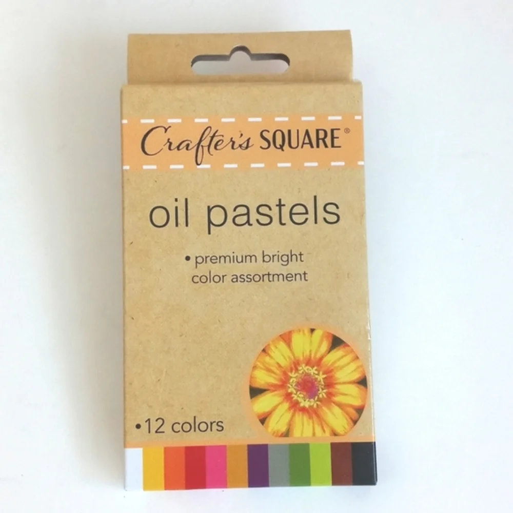 Crafter's Square Oil Pastels Set 12 Color Set (Pastel Crayon/ Sticks)